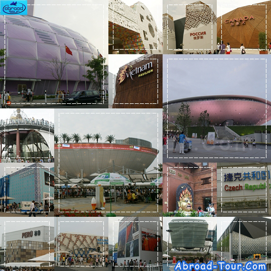 Pavilions in เซี่ยงไฮ้ Expo