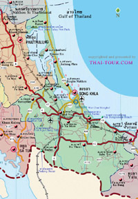 Map of Songkhla, Click to Zoom!
