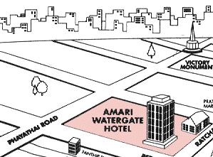 Amari Watergate Hotel : Map