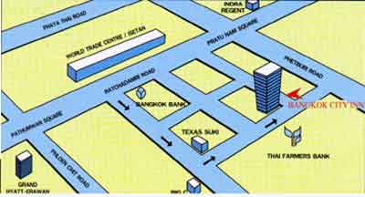 Bangkok City Inn Map