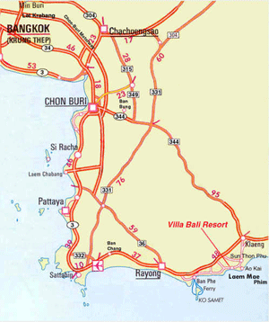 Map Rayong