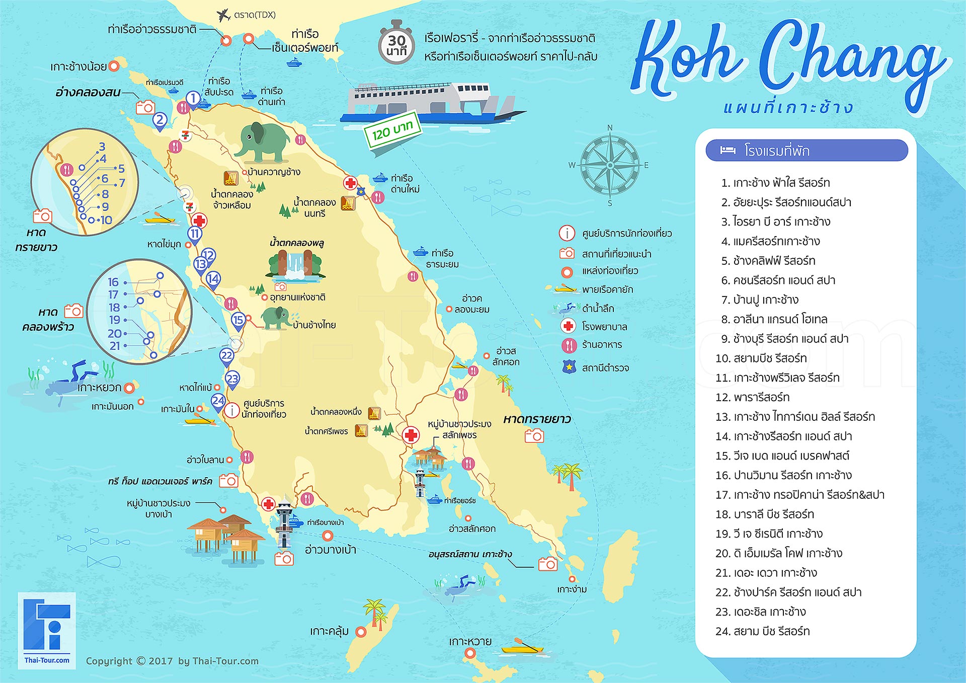 Koh Chang map