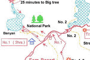 Fern Resort : Map Nature Trail Around Fern Resort