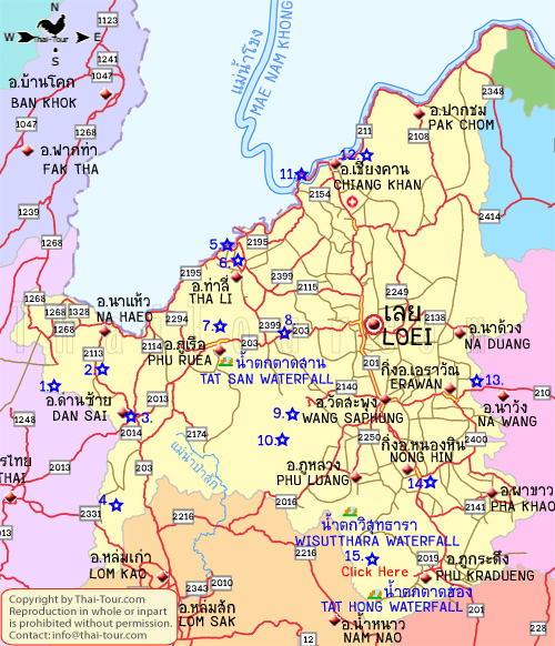 Map of Loei