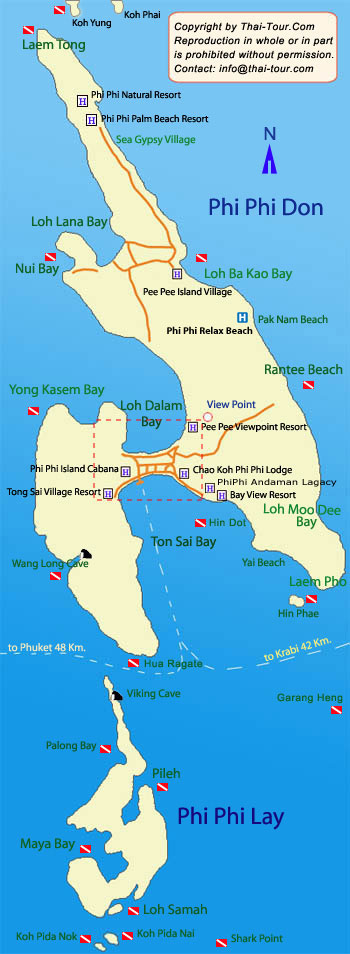 Map - Koh Phi Phi