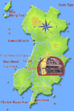 Sensi Paradise Beach Resort, Map