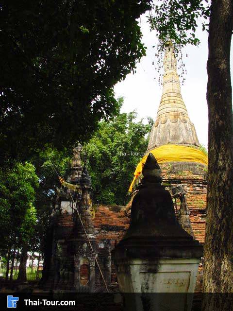 หลวงพ่อสาน ทำจากไม้ไผ่สานลงรับปิดทอง