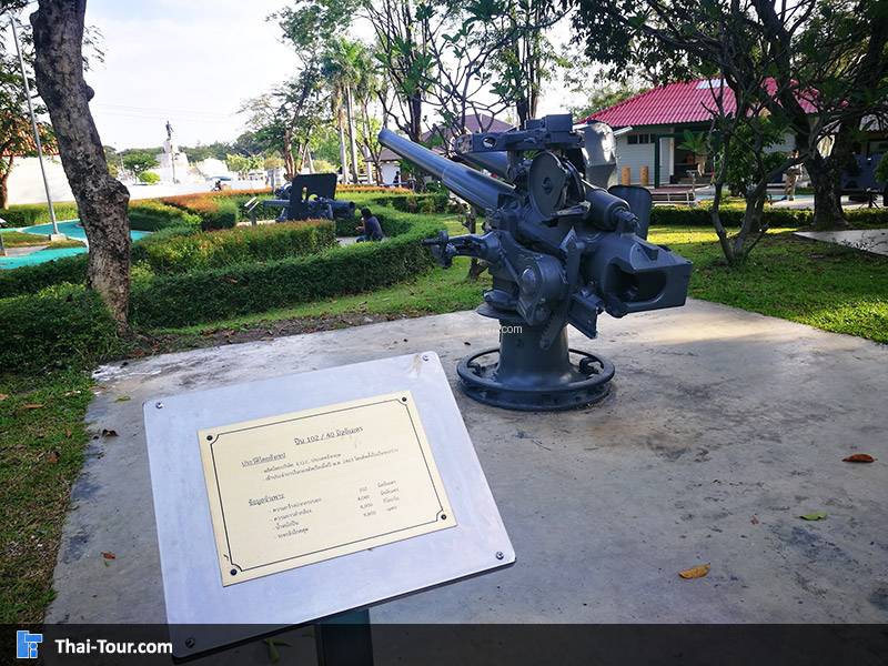 จุดแสดงป้อมปืนต่างๆ ภายใน ป้อมพระจุลจอมเกล้า