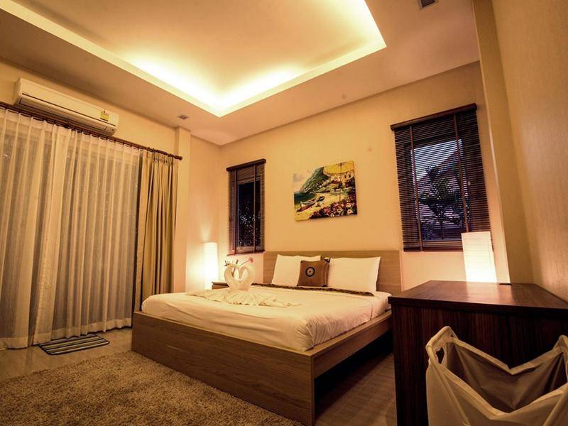 ห้องพักใน เดอะ ทรี พูลวิลล่า