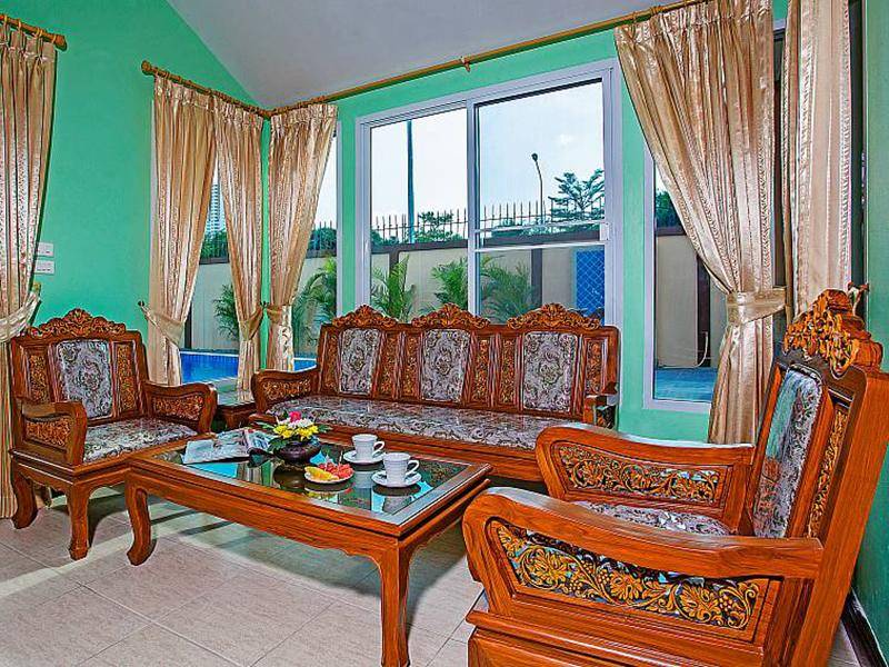 ห้องนั่งเล่น จอมเทียน ซัมเมอร์ไทม์ วิลล่า บี