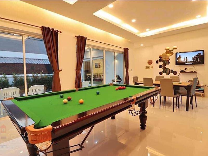 ห้องนั่งเล่น บ้านกอหญ้า พูลวิลล่า