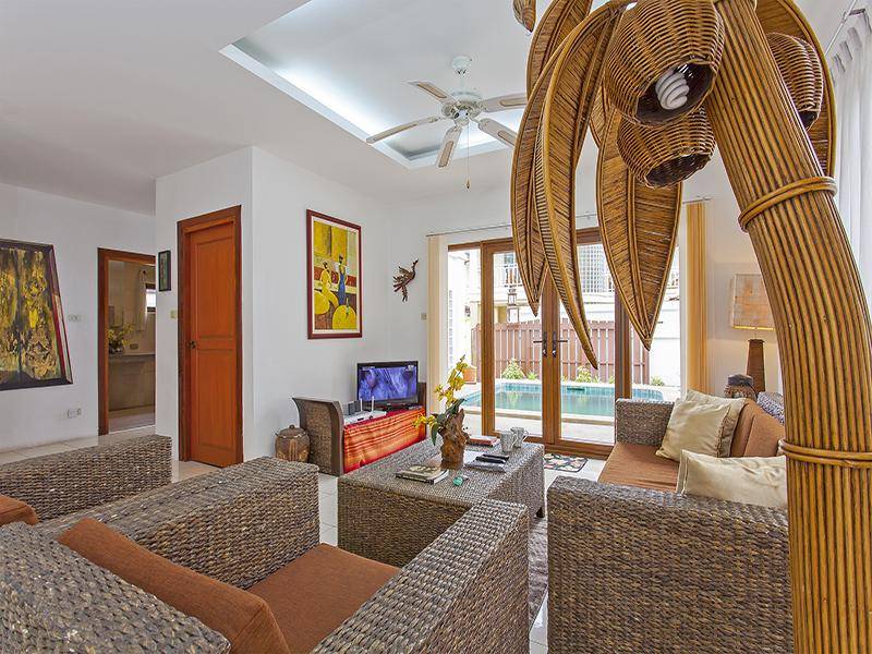 ห้องนั่งเล่นในบ้าน วิมาน วารี พูล วิลล่า