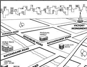 Amari Boulevard Hotel Bangkok : Map