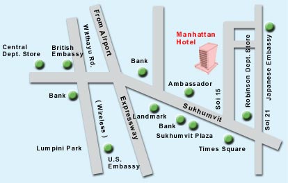 The Manhattan Bangkok - Map