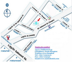 map of nantra de comfort - นันทรา เดอคอมฟอร์ท กรุงเทพ