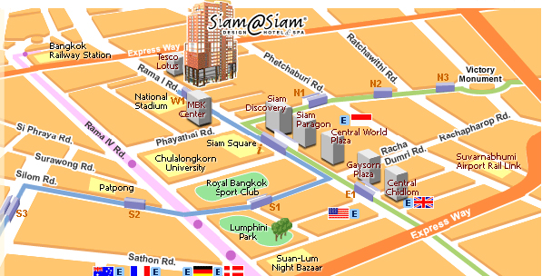Map of Siam@Siam, Bangkok