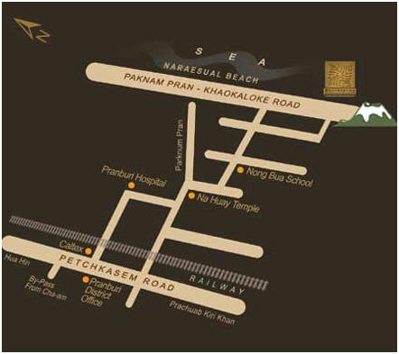 Map of Purimuntra Resort, Pranburi