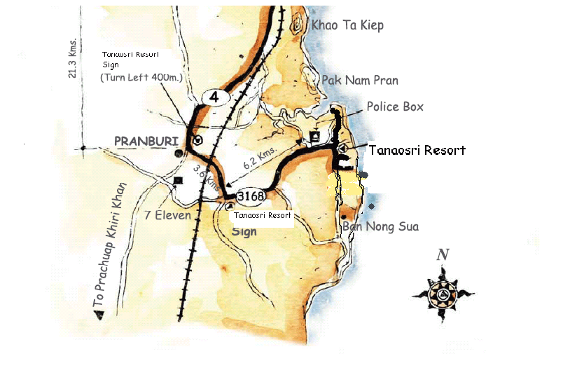 Map Tanao Sri Resort