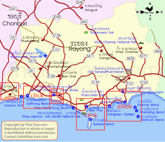 Rayong Map