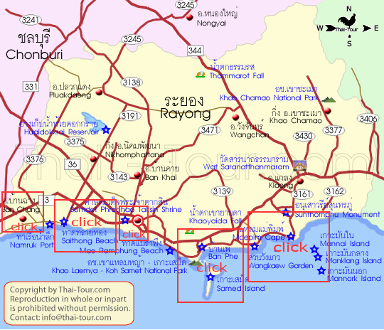 Rayong Map