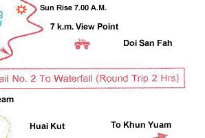 Fern Resort : Map Nature Trail Around Fern Resort