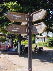 Road Direction Post made by teak found every where in the city