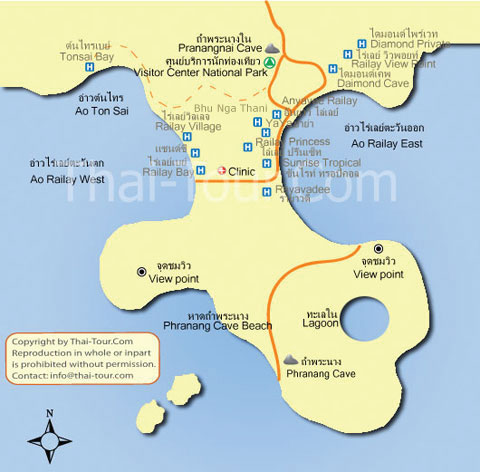 Railay map