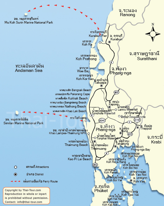 Phang Nga Map