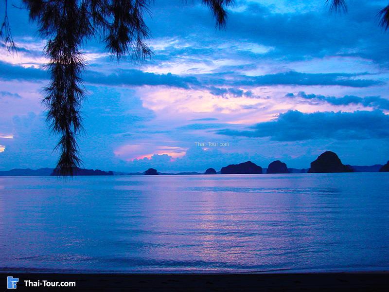 หาดทับแขกยามเย็น