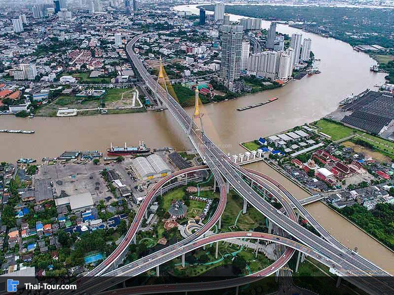 สะพานภูมิพล 1 และ 2 ขับรถวนไปวนมา