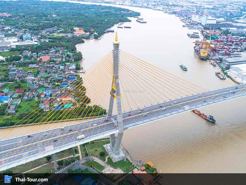 สะพานภูมิพล 1 และ 2 มุมนี้สวยมาก