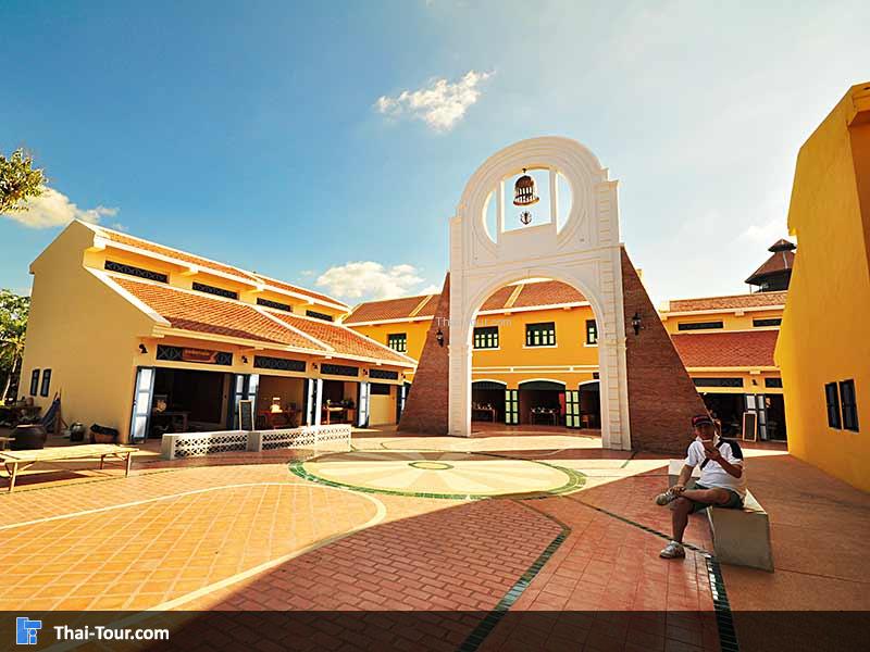 จุดศูนย์กลางด้านหน้าทางเข้าร้านขายของต่างๆ