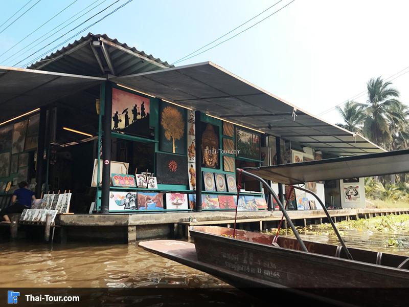เรือนำเที่ยวชมบรรยากาศตลาดน้ำ