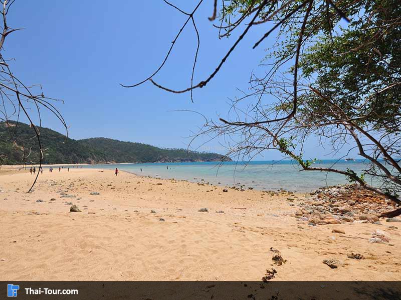 จากเกาะม้ามองไปเห็นชายหาดแม่หาด