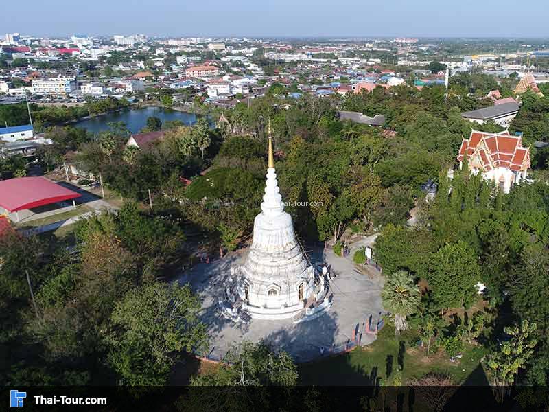 วิวมุมสูงด้านบน วัดศาลาทอง