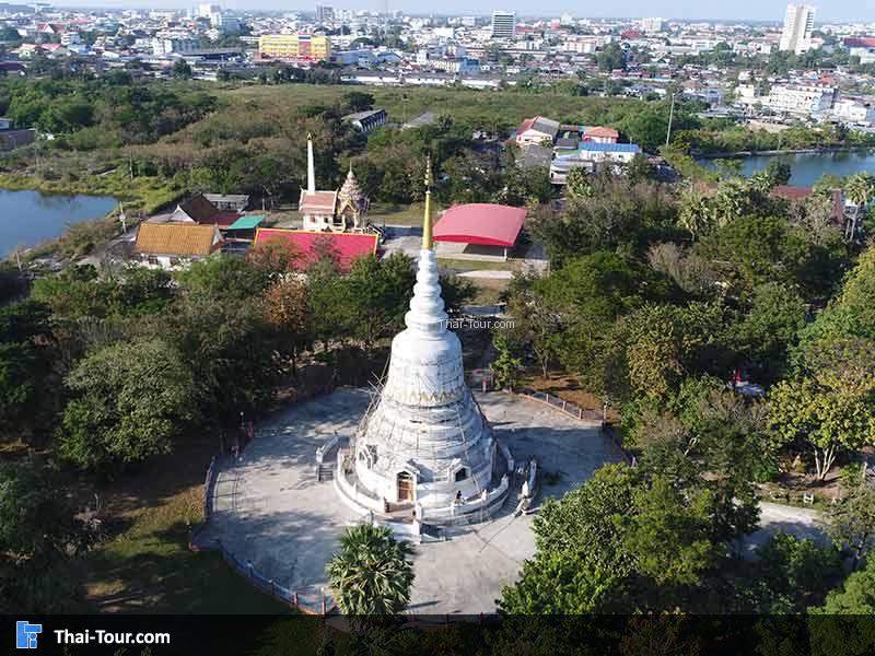 วิวมุมสูงด้านบน วัดศาลาทอง
