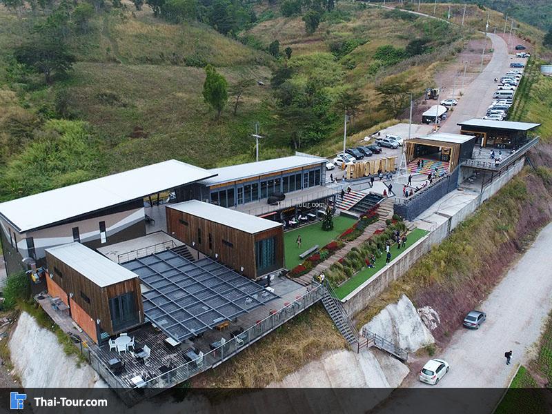 บรรยากาศกล้องมุมสูงด้านบน