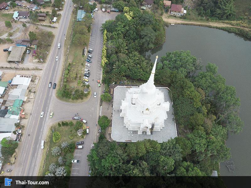 ภาพถ่ายมุมสูงเจดีย์พระบรมสารีริกธาตุเขาค้อ