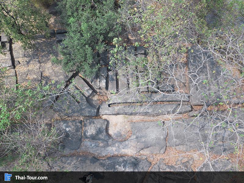 ภาพมุมสูง แหล่งหินตัด