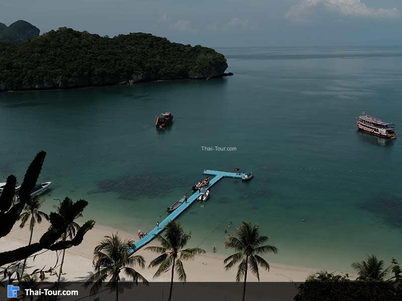 วิวมองไปที่เกาะวัวตาหลับ