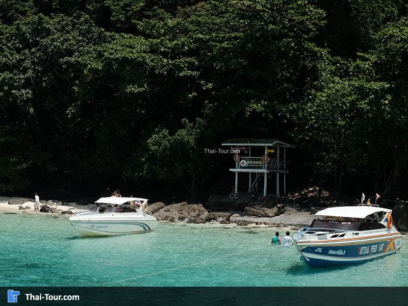 เล่นน้ำที่เกาะรังอย่างสบายใจ