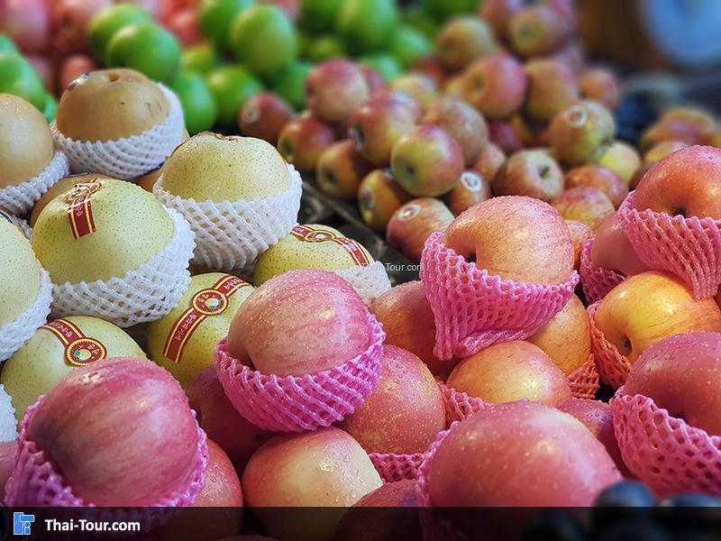 แอปเปิ้ลแต่ละลูกสดมาก