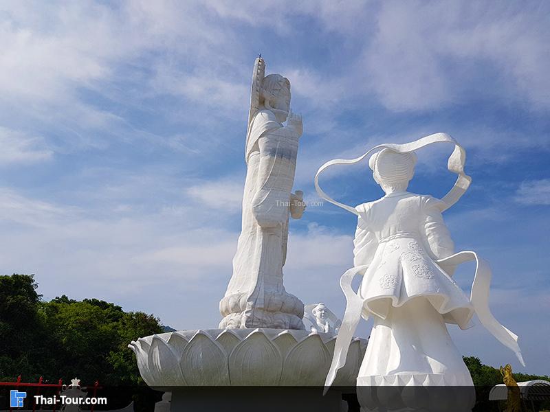 พระโพธิสัตว์กวนอิม จะมีเทพเจ้าประจำทั้ง 4 ทิศ