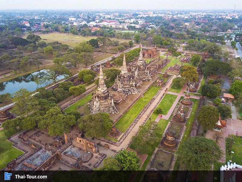 วิวมุมสูงด้านบนของ วัดพระศรีสรรเพชญ์