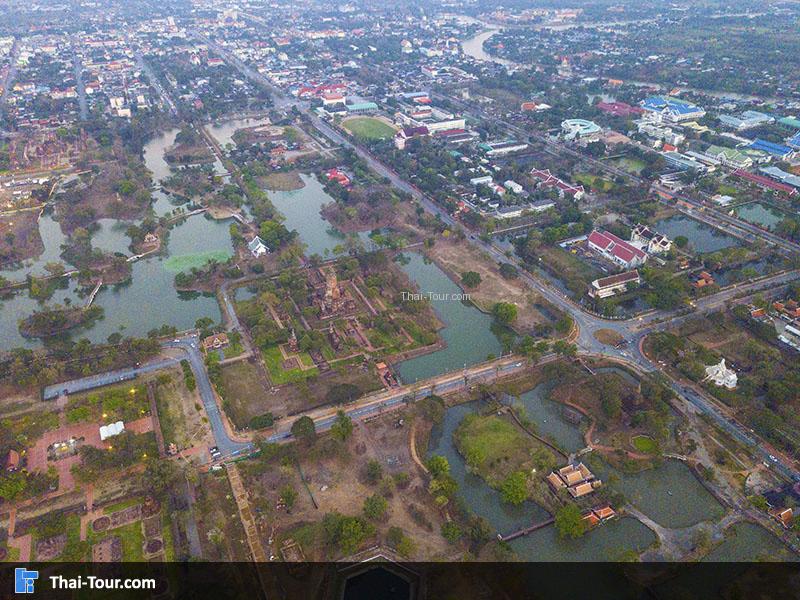 วิวมุมสูงด้านบนของ วัดพระศรีสรรเพชญ์