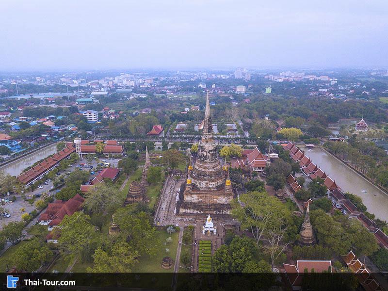 วิวมุมสูง วัดใหญ่ชัยมงคล