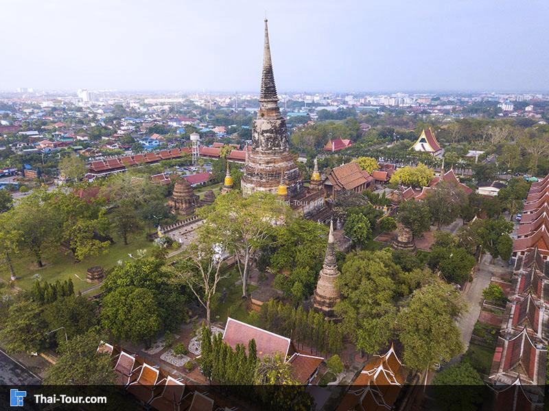 วิวมุมสูง วัดใหญ่ชัยมงคล