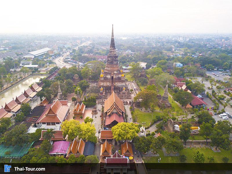 วิวมุมสูง วัดใหญ่ชัยมงคล