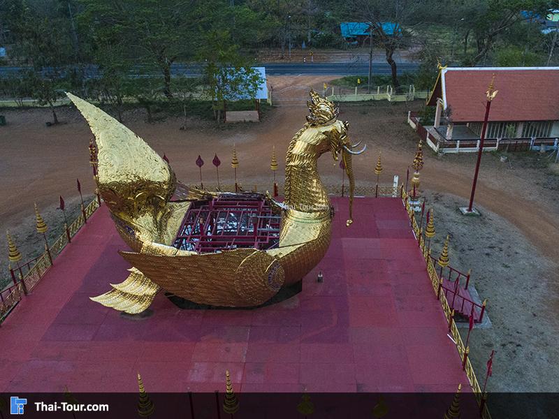 นกหงส์ สวยงามมาก สีทอง