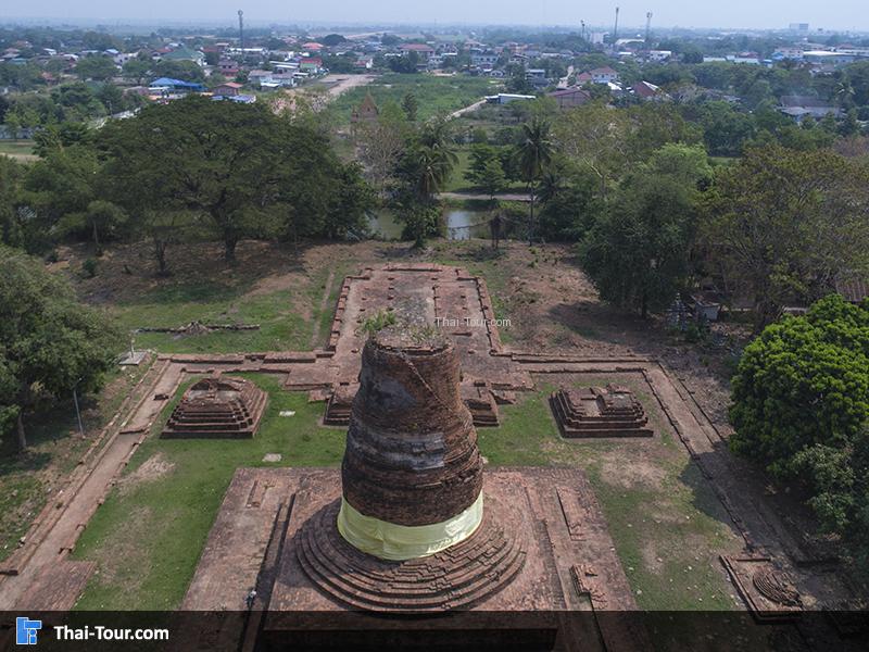ภาพมุมสูงมองเห็นรอบๆของ วัดอรัญญิก